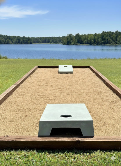 All Weather Cornhole Set. Durable Concrete Cornhole Boards (2 Boards)