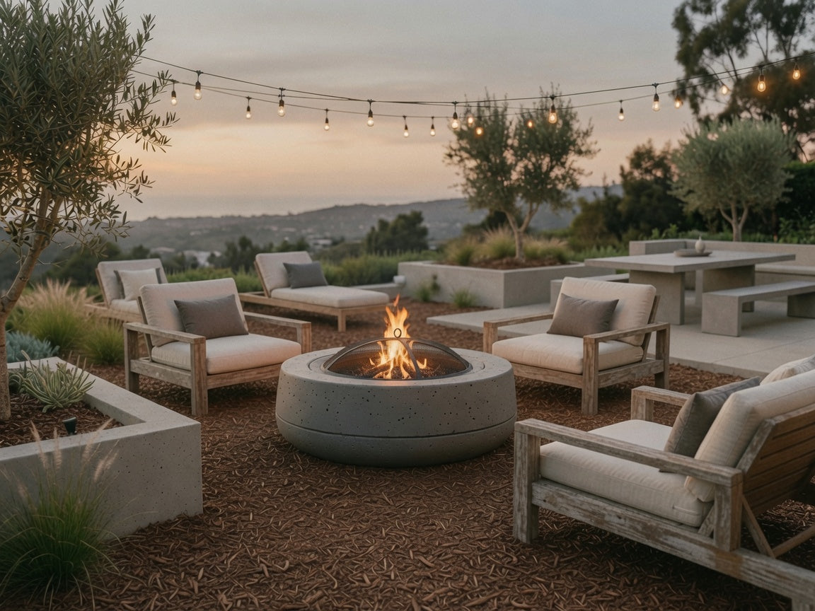 Tumbler - 48" Wood Burning Concrete Fire pit