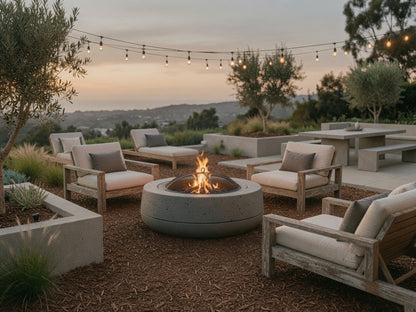 Tumbler - 48" Wood Burning Concrete Fire pit