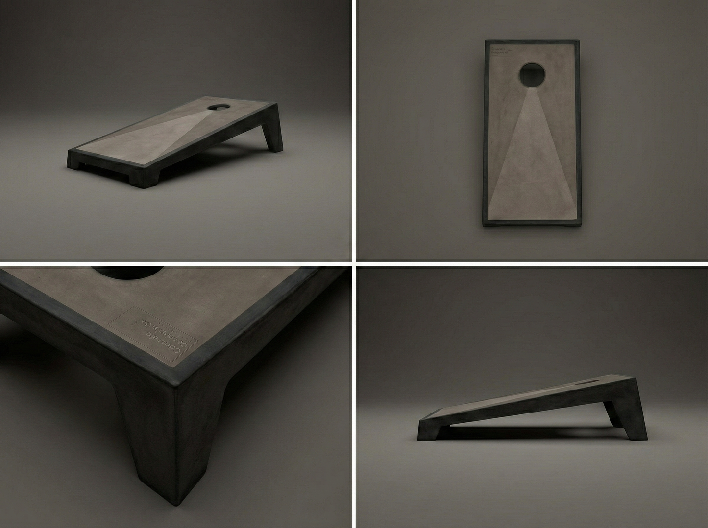 Forma Commercial & Residential All-Weather Concrete Cornhole Boards (Set of 2)