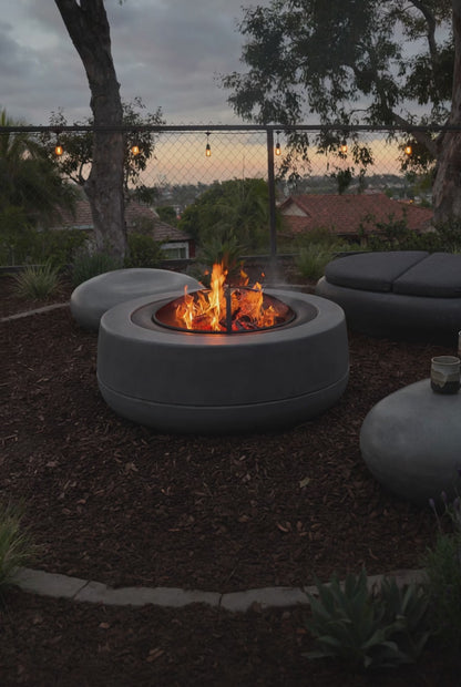Tumbler - 48" Wood Burning Concrete Fire pit