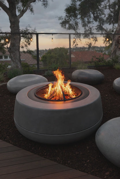 Tumbler - 48" Wood Burning Concrete Fire pit